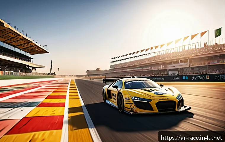 레이싱게임 속의 실제 브랜드 - A highly detailed racing video game scene featuring a realistic Middle Eastern race track inspired b...